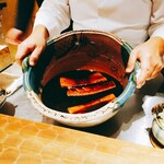 初音鮨 - マグロ3種の漬け