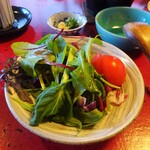 望洋樓 - 朝食：地元農家のベビーリーフの野菜サラダ