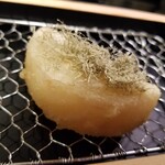 天ぷら酒場 ててて天 国分町店 - 煮だし大根の天ぷら