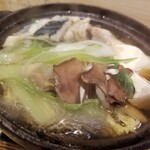 天ぷら酒場 ててて天 国分町店 - 寄せ鍋(鰆、鶏肉、舞茸、白菜、ネギ、豆腐)