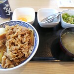 吉野家 - ネギ玉牛丼大盛+味噌汁
