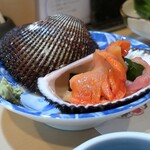 よし春 - 赤貝の造り