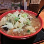 一発ラーメン はしご屋 - 一発ラーメン、味噌、辛増し、太麺、