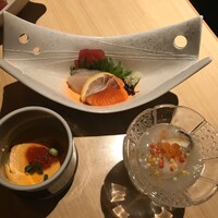 美食 個室・炭火焼・ワイン 縁 新宿店 - 先付、冷菜、御造り