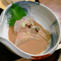 徳うち山 - 漬け鯛刺し