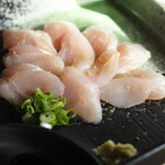 ろばたやき山ろく - ささみ刺身