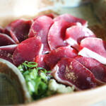 ろばたやき山ろく - 砂ずり刺身