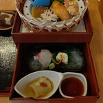 Kyoukaiseki Minokichi - ●京弁当＋天ぷら 2,970円 2019年12月