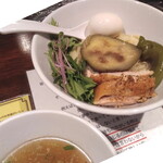 塩生姜らー麺専門店 MANNISH - 限定：引き算の味わいからのぉ～ 京野菜☆