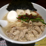 塩生姜らー麺専門店 MANNISH - 私的今年2019のNo,1限定らー麺の牛モツ塩鍋らー麺♡