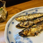 炭火焼　おばちゃん - 炭火で焼いたイワシ
