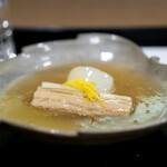 安久 - 穴子と蕪の炊き合わせ