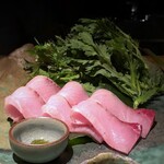 大どころ - メインは「天然鰤：腹身（対馬）」のしゃぶしゃぶ