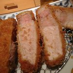 あんず  銀座店 - 上州豚とろロース（250g）断面