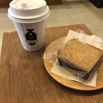 常盤珈琲焙煎所 - 本日のコーヒーと、キャラメルパウンドケーキセット500円