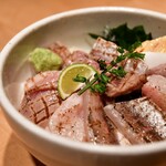サカナキュイジーヌ・リョウ - 炙り魚3種丼@2,380円：少し寄ってみました。