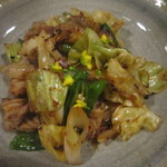 ぼろ蔵 - 馬モツの野菜炒め（６００円）