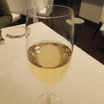 オステリア・エノテカ・ダ・サスィーノ - スプマンテで乾杯