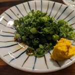 天史朗鮨 - 脂の乗った「〆鯖」「キハダマグロ」は辛子醤油で頂きます