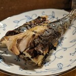 天史朗鮨 - 自家製干物　ウルメイワシ　脂はありませんが身がしっかりして美味しいです