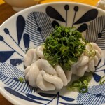 天史朗鮨 - 真鱈の白子　塩で頂きます