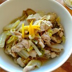 Aioi Shokudou - 白菜と豚肉の炒め蒸し　アップ