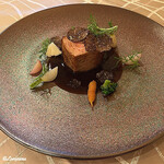 プチレストラン ブーケ・ド・フランス - 梅山豚のﾛﾃｨｰﾙ ﾄﾘｭﾌ掛け