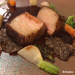 プチレストラン ブーケ・ド・フランス - 梅山豚のﾛﾃｨｰﾙ ﾄﾘｭﾌ掛け