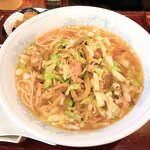 家族菜館 - 蓮白肉絲湯麺(セット)