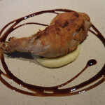 鶏もも肉のコンフィ　ポテトピューレ添え