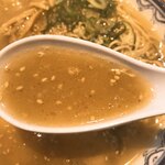 元祖赤のれん 節ちゃんラーメン - スープのアップです。（2019.12 byジプシーくん）