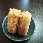 大地のうどん 本店 - かしわにぎり