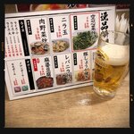 Gyouzaseizouhambaitenichigoroushokudou - 生ビール
