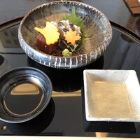 花山椒 - 鰆の焼霜とまぐろのお造り