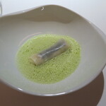 レフェルヴェソンス - 御包み～下仁田葱のルーラード、霜降りかますの炙りと北寄貝