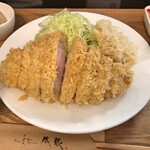 とんかつ成蔵 - 雪室熟成豚特ロースかつ + ヒレ1枚