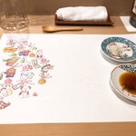 うを徳 - テーブルマットは正月使用