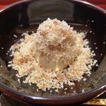 一心鮨 光洋 - デザート〜和栗アイス、和栗スライスかけ