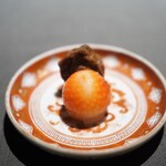 茶禅華 - 口直しの苺と梅干し