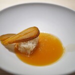 鮨 なんば - イクラソース掛け酢飯　カラスミ添え