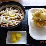 讃岐うどん萩屋 - ぶっかけ（温）、かき揚げ