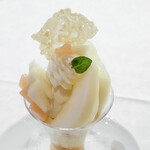 資生堂パーラー - 新潟県渡辺果樹園産 ル レクチェのパフェ