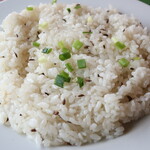 インドカレーヘブン - クミンライス "Cumin Rice" ”インドで最も使われるスパイス”の一つクミンを使用 ※メニュー表記のまま