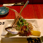 六兵衛 - あじの味噌たたき600円