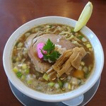 Sammani Boshi Soba Takakura - 秋刀魚の濃ゆい煮干しそば750円 