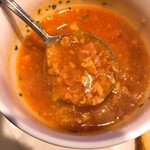 ステーキハウス ブル - ピリ辛スープ