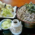 いたや - 「ざるそば＆野菜てんぷらのセット」\1400です