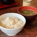 Tonkatsu Warashikko - ご飯と味噌汁（2019.12.30）