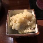 創作和食と日本酒 よねざわ - 付き出しのポテサラ