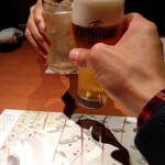 松魚亭 - お疲れ様の乾杯!!